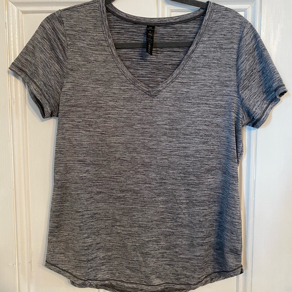 Grey workout top